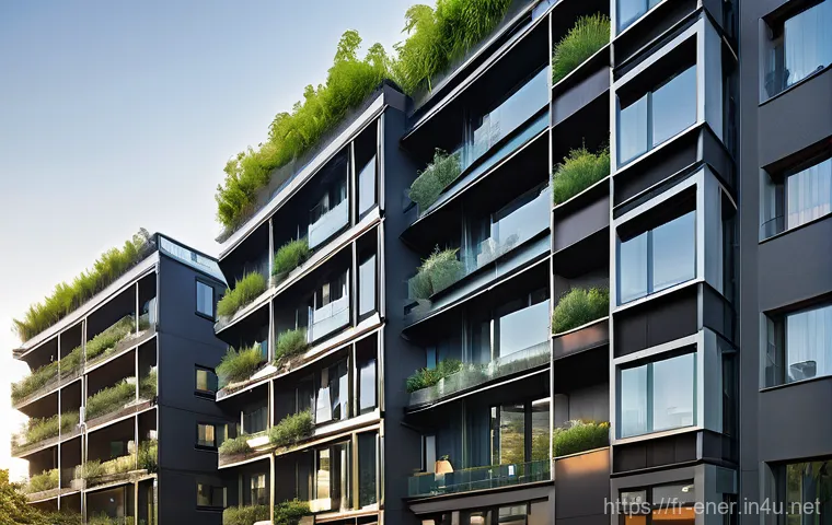 에너지기술 최신 논문 요약 - **Prompt 1: "Sustainable Urban Living with BIPV"**
A bright, wide-angle shot of a modern, multi-...