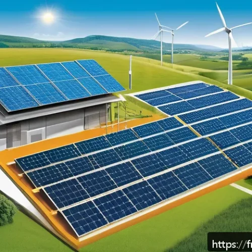 Home 30 에너지기술 실기 시험 모의 연습 - A detailed educational illustration showing a cross-section of a renewable energy system integrating...